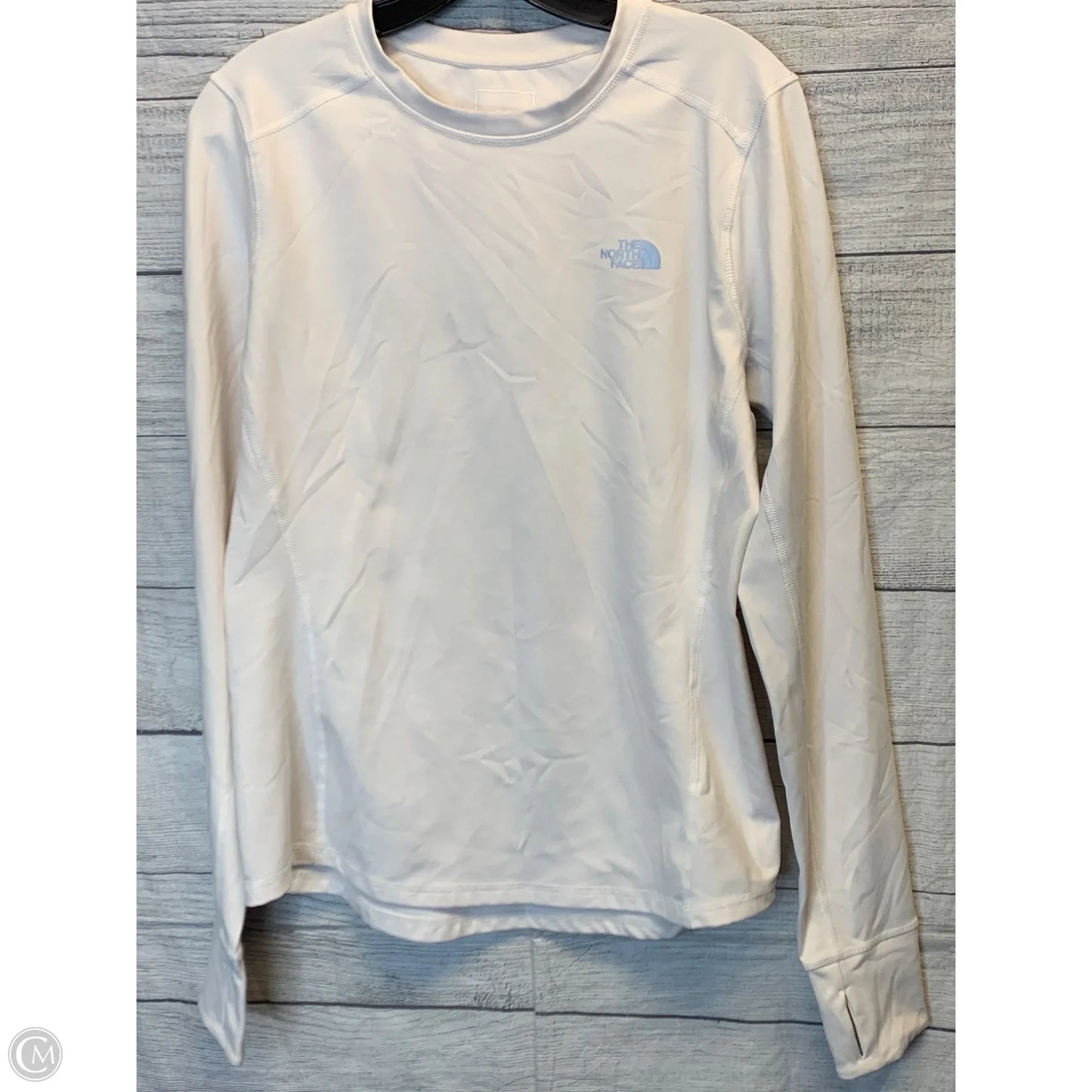 Athletic Top Long Sleeve Crewneck By The North Face In White, Size: L