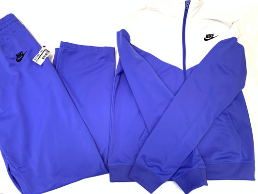 Athletic Pants 2pc By Nike In Blue White, Size: L