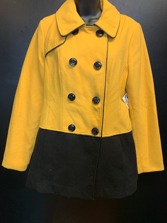 Coat Peacoat By Steve Madden In Yellow, Size: M