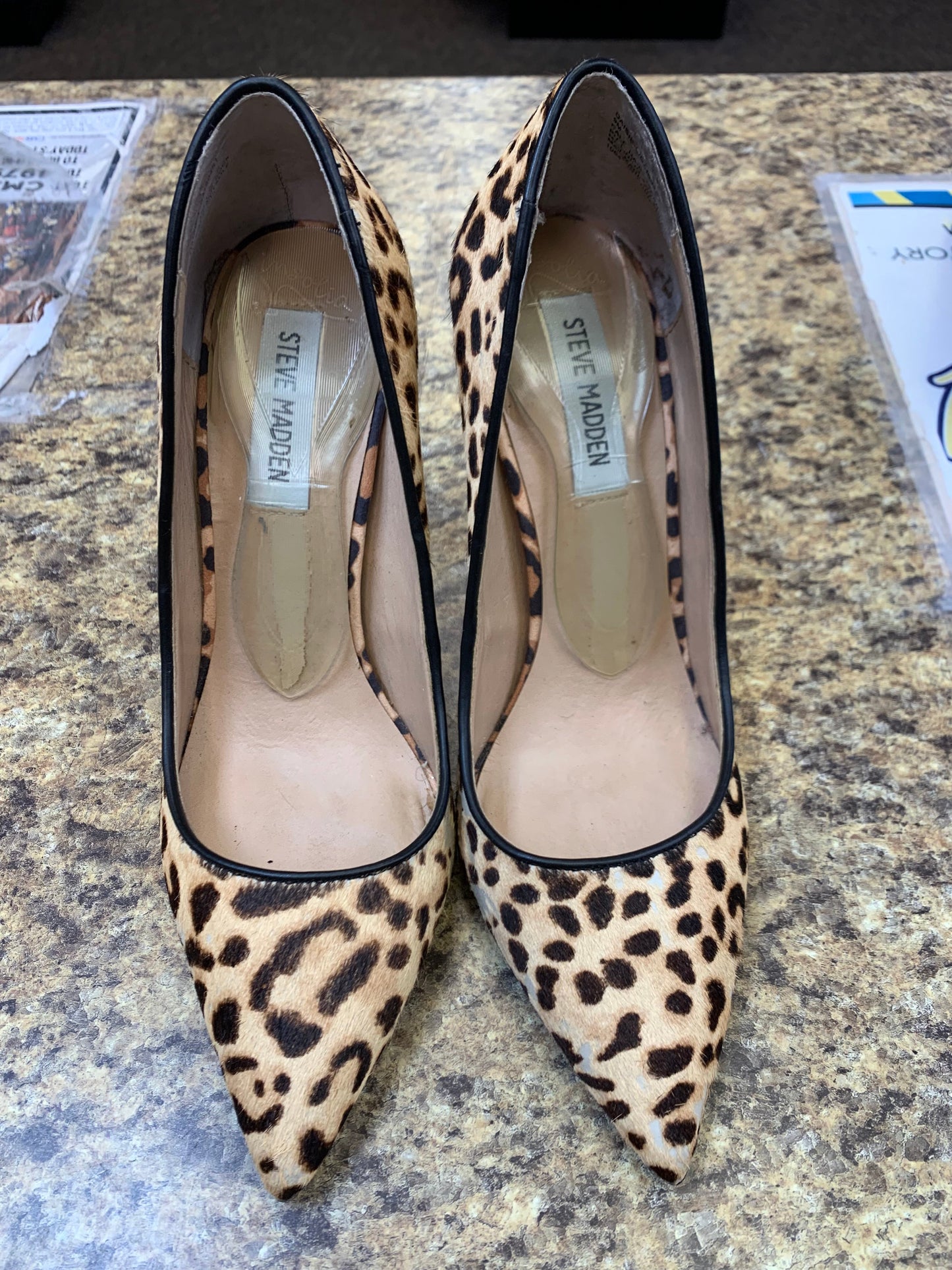 Shoes Heels Stiletto By Steve Madden In Animal Print, Size: 9