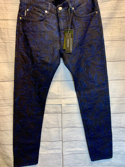 Jeans Skinny By Versace In Blue, Size: 0