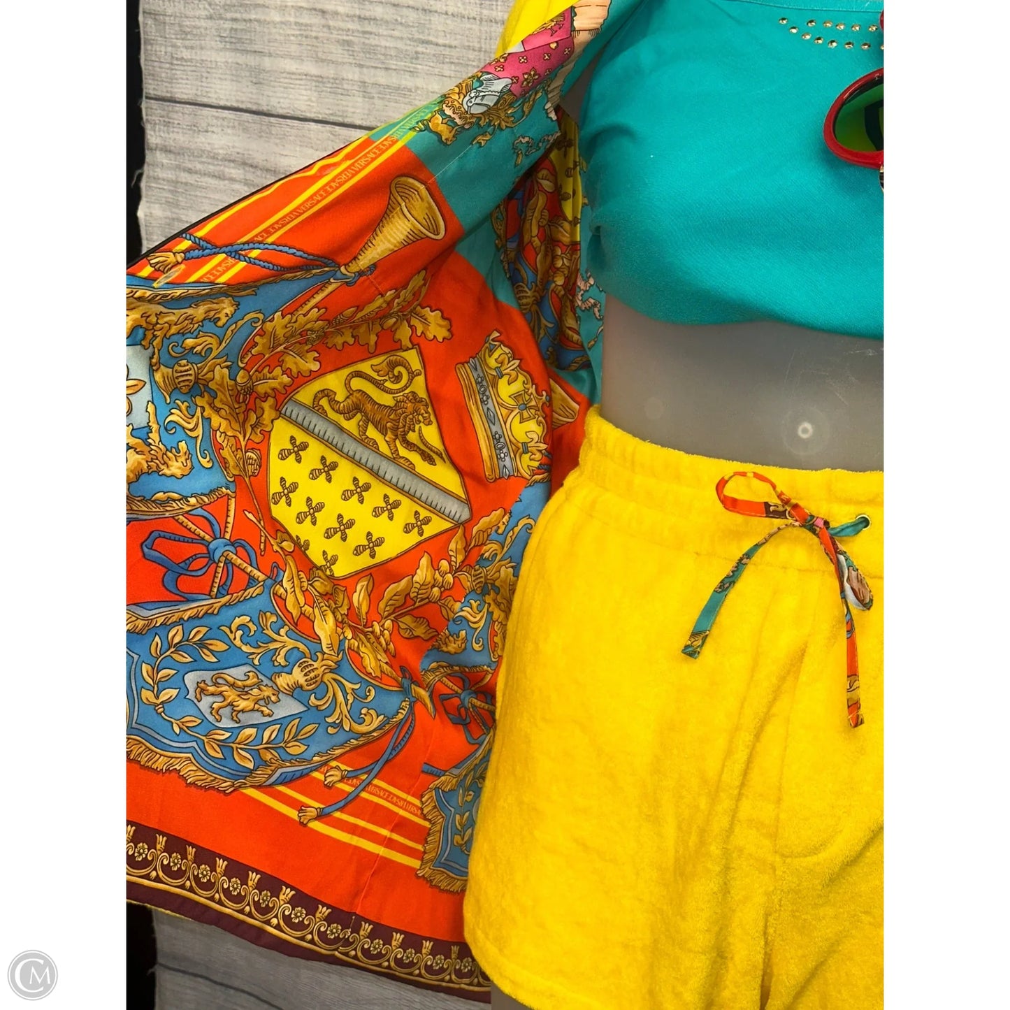 Shorts Set By Versace In Multi-colored, Size: 0