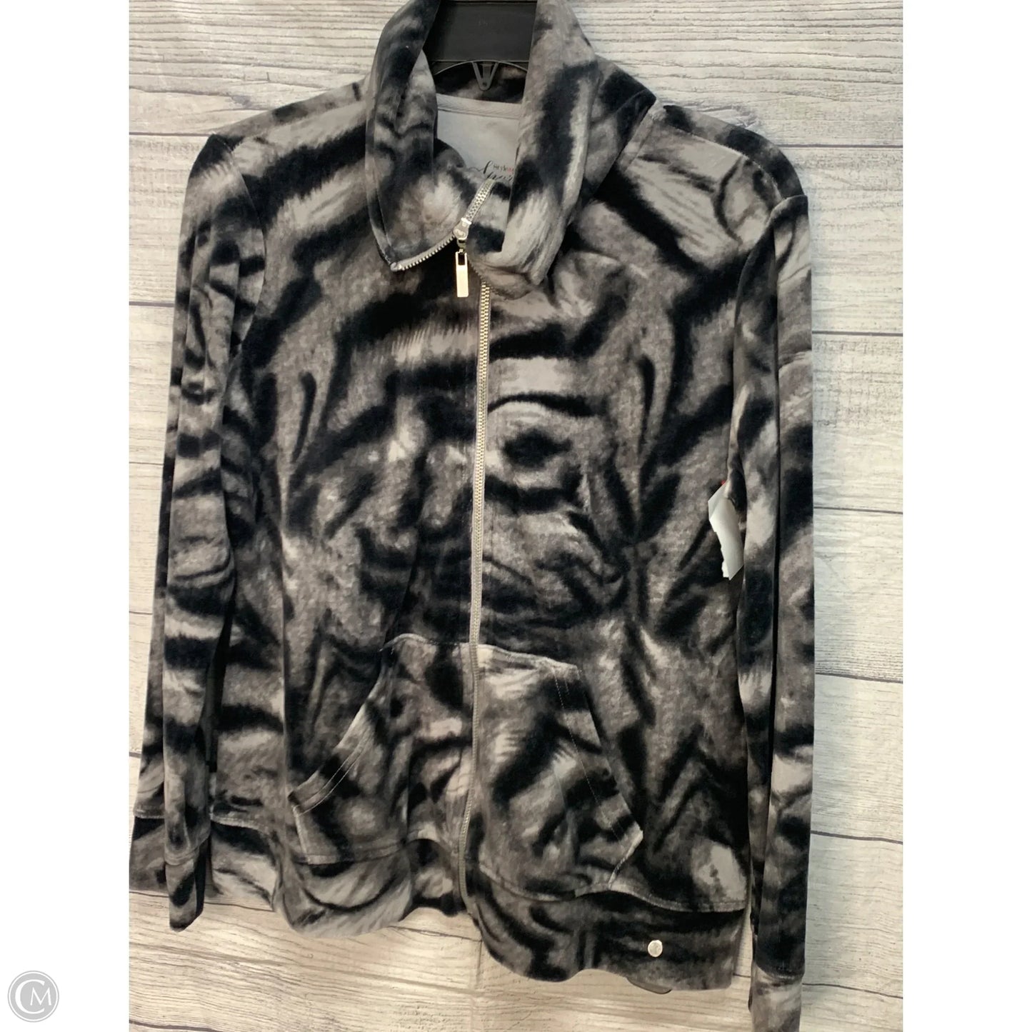 Jacket Other By Style And Company In Black & Grey, Size: Mp