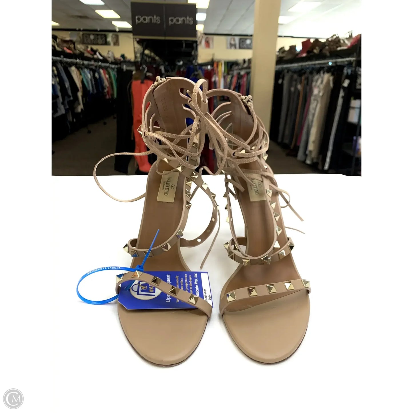 Shoes Luxury Designer By Valentino-garavani In Taupe, Size: 11