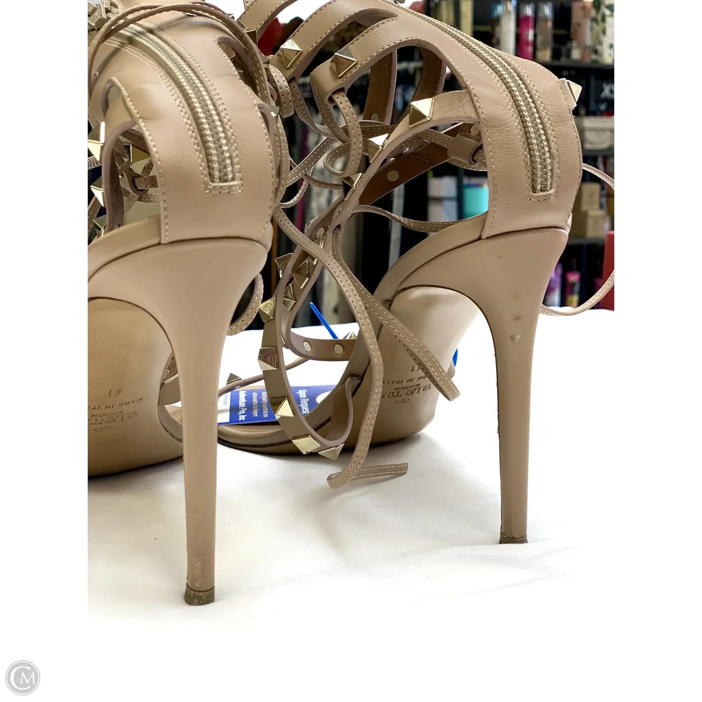 Shoes Luxury Designer By Valentino-garavani In Taupe, Size: 11