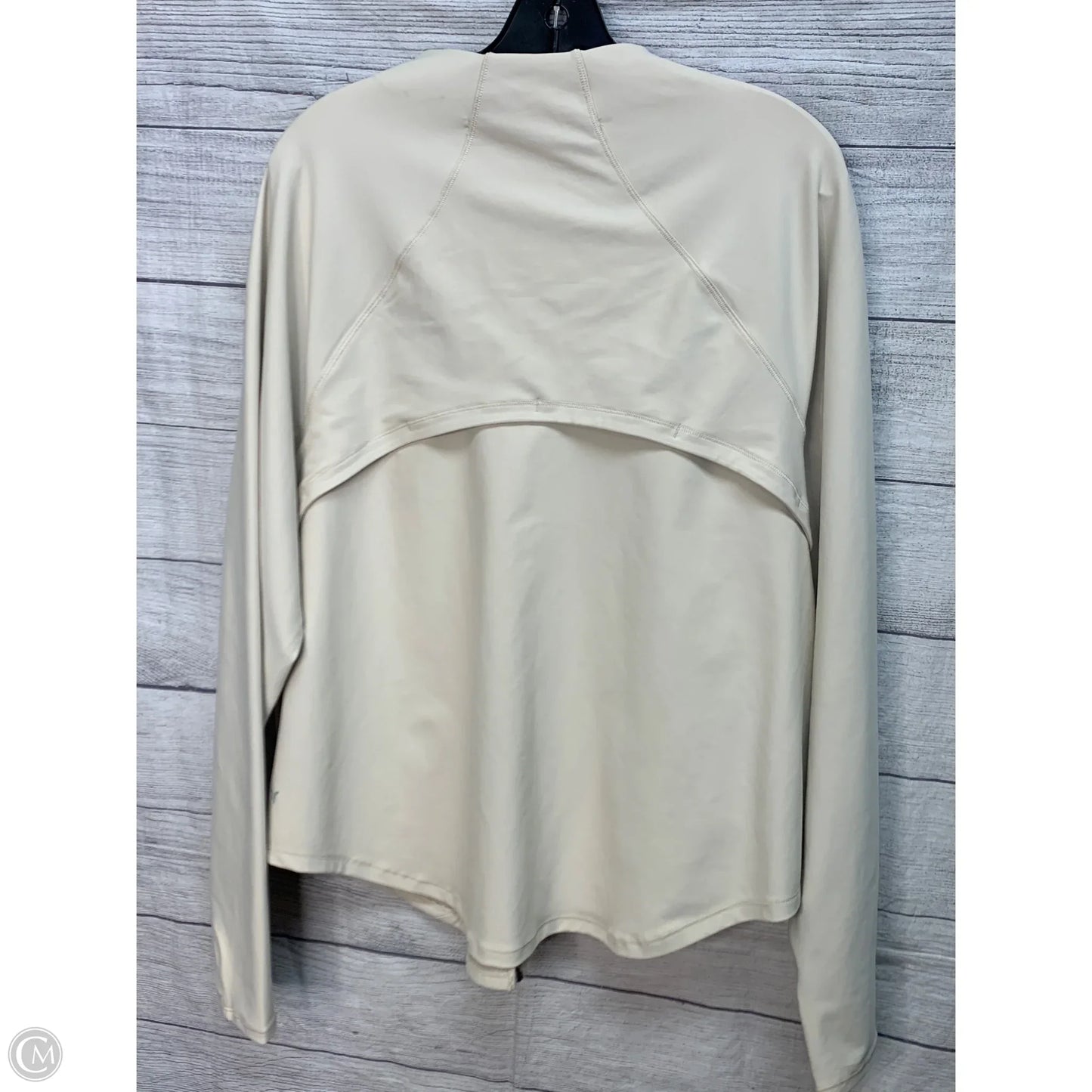 Athletic Jacket By Old Navy In Cream, Size: 2x