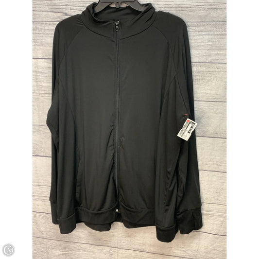 Athletic Jacket By Daisy Fuentes In Black, Size: 3x