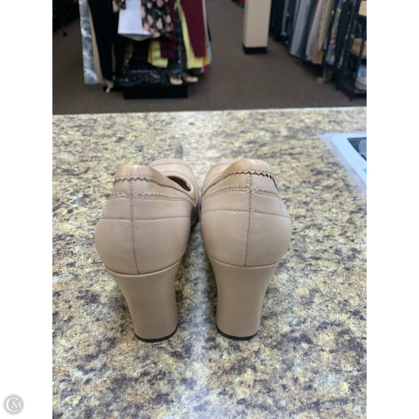 Shoes Heels Block By Rockport In Cream, Size: 7.5