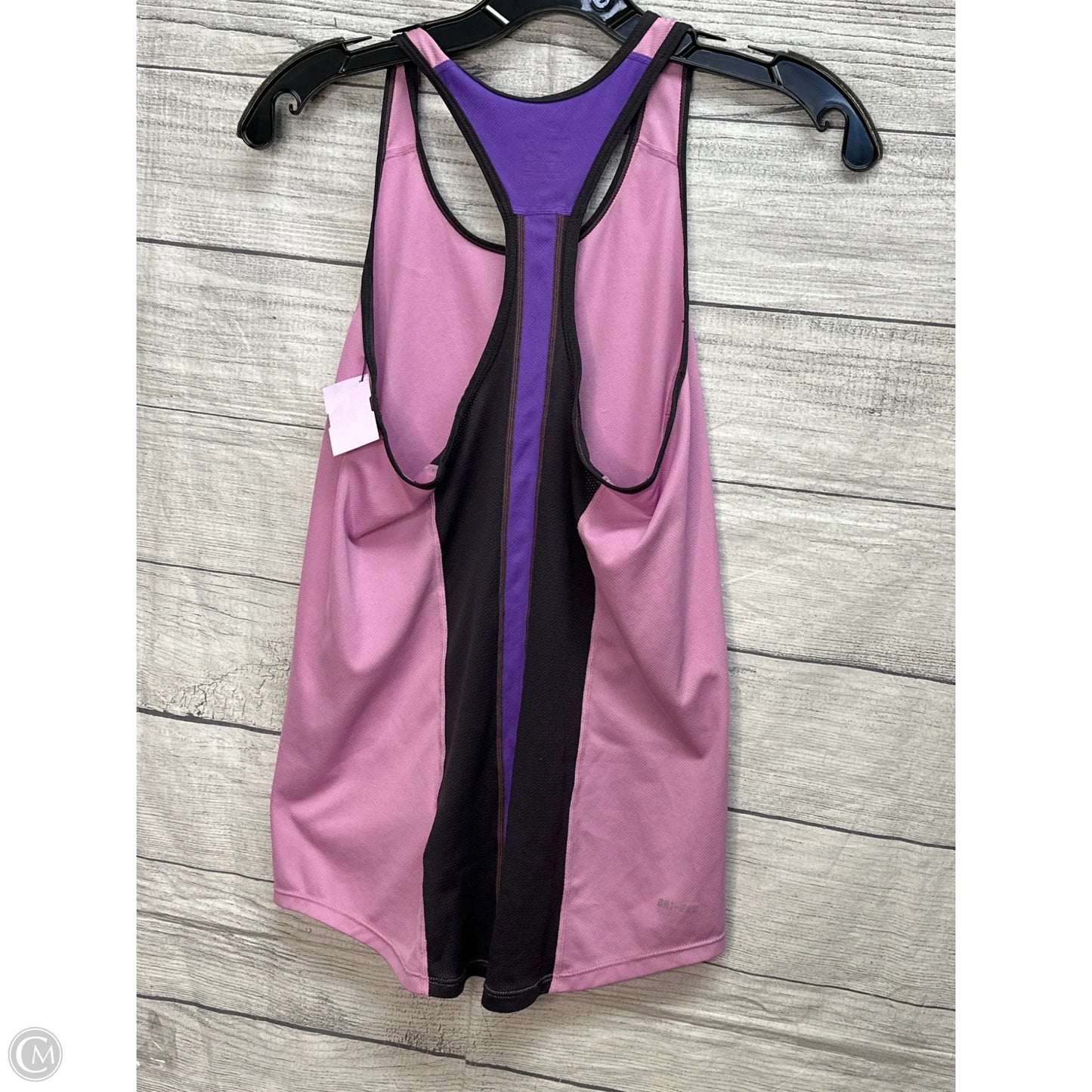 Athletic Tank Top By Nike In Pink & Purple, Size: S