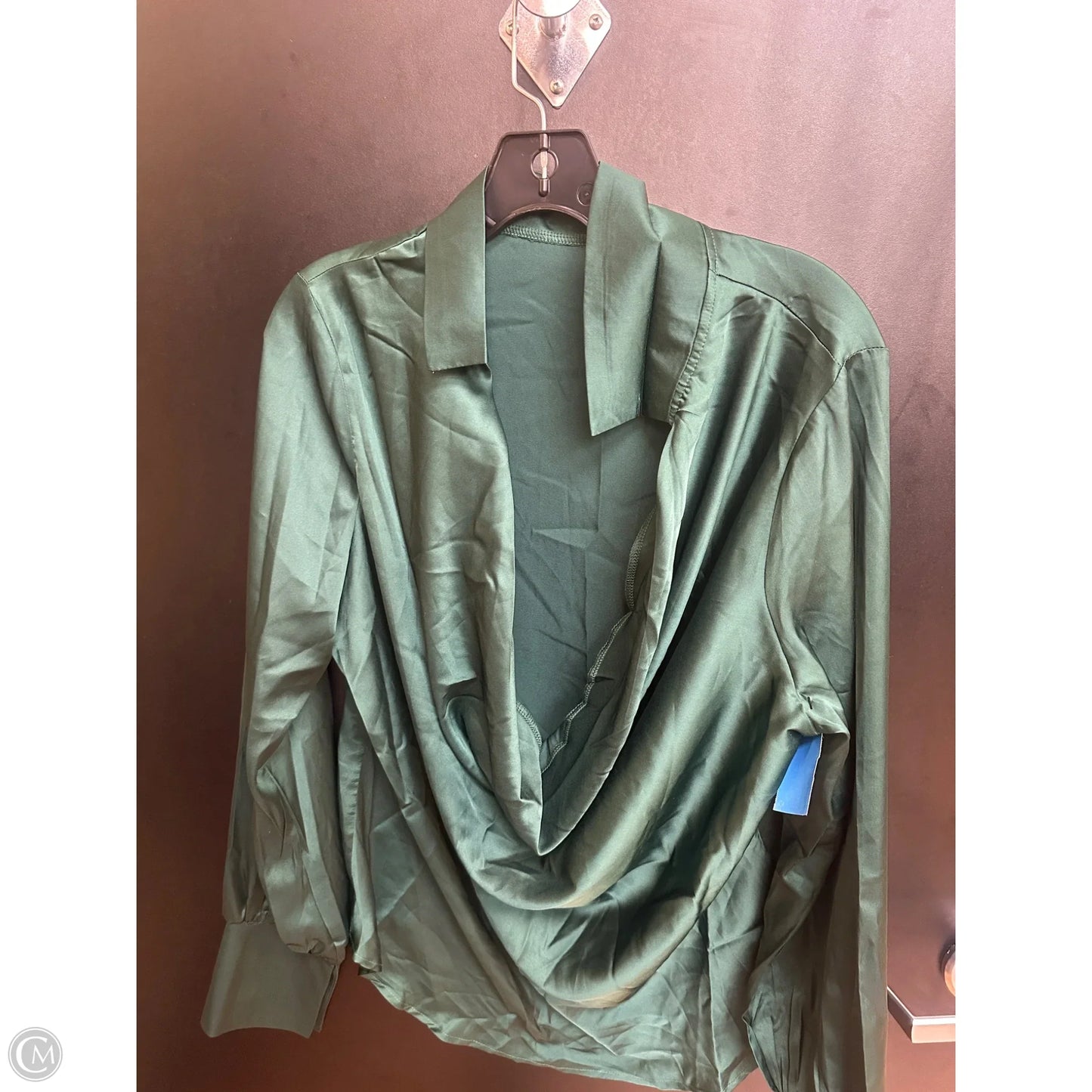 Top Long Sleeve By Clothes Mentor In Green, Size: L