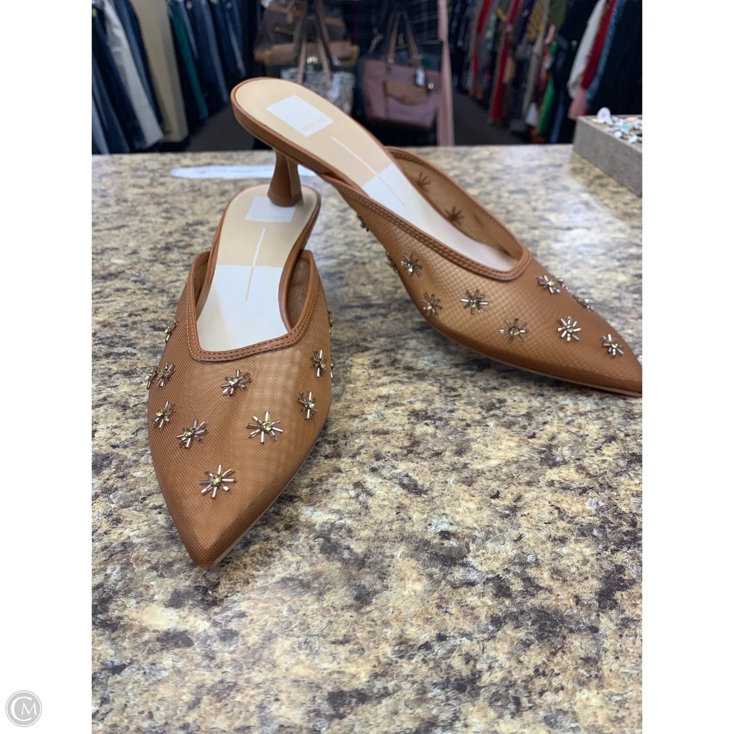 Shoes Heels Kitten By Dolce Vita In Brown, Size: 9.5