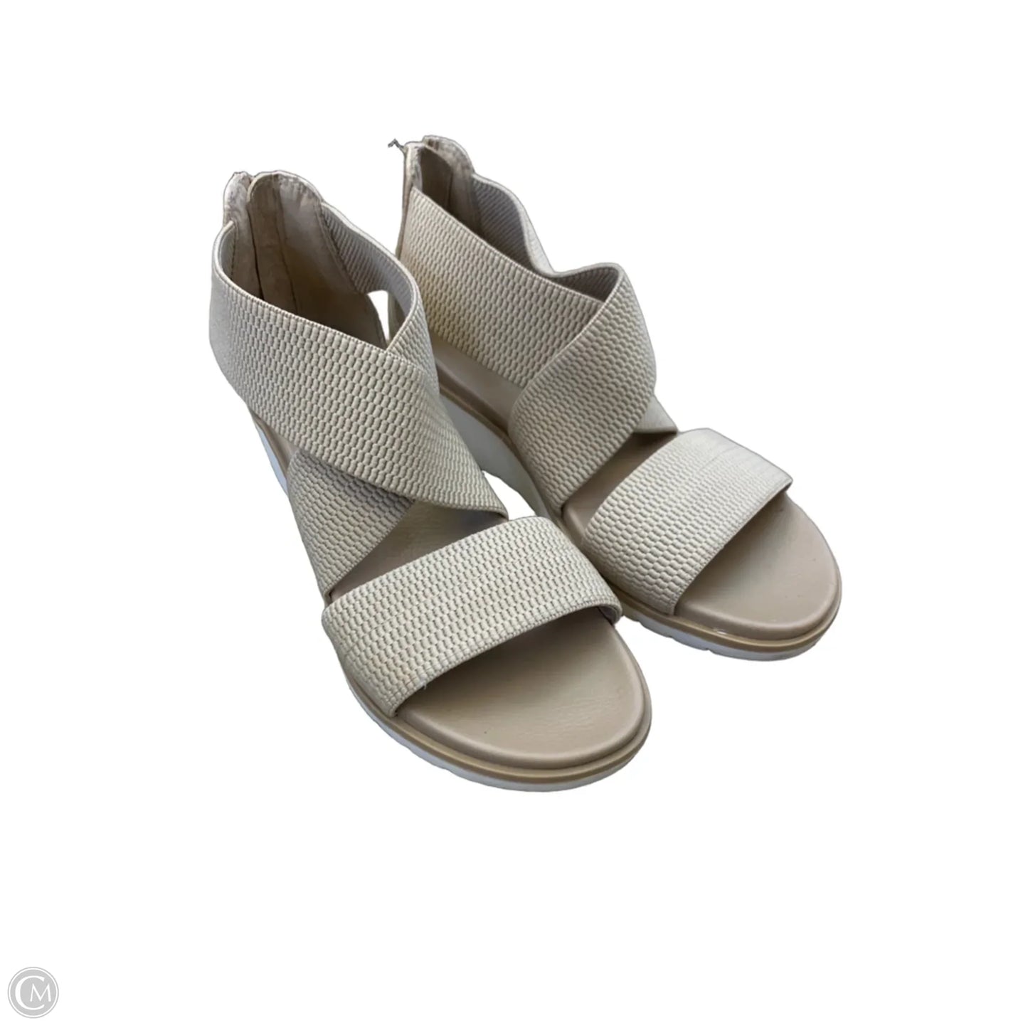Shoes Heels Wedge By Mia In Beige, Size: 6.5