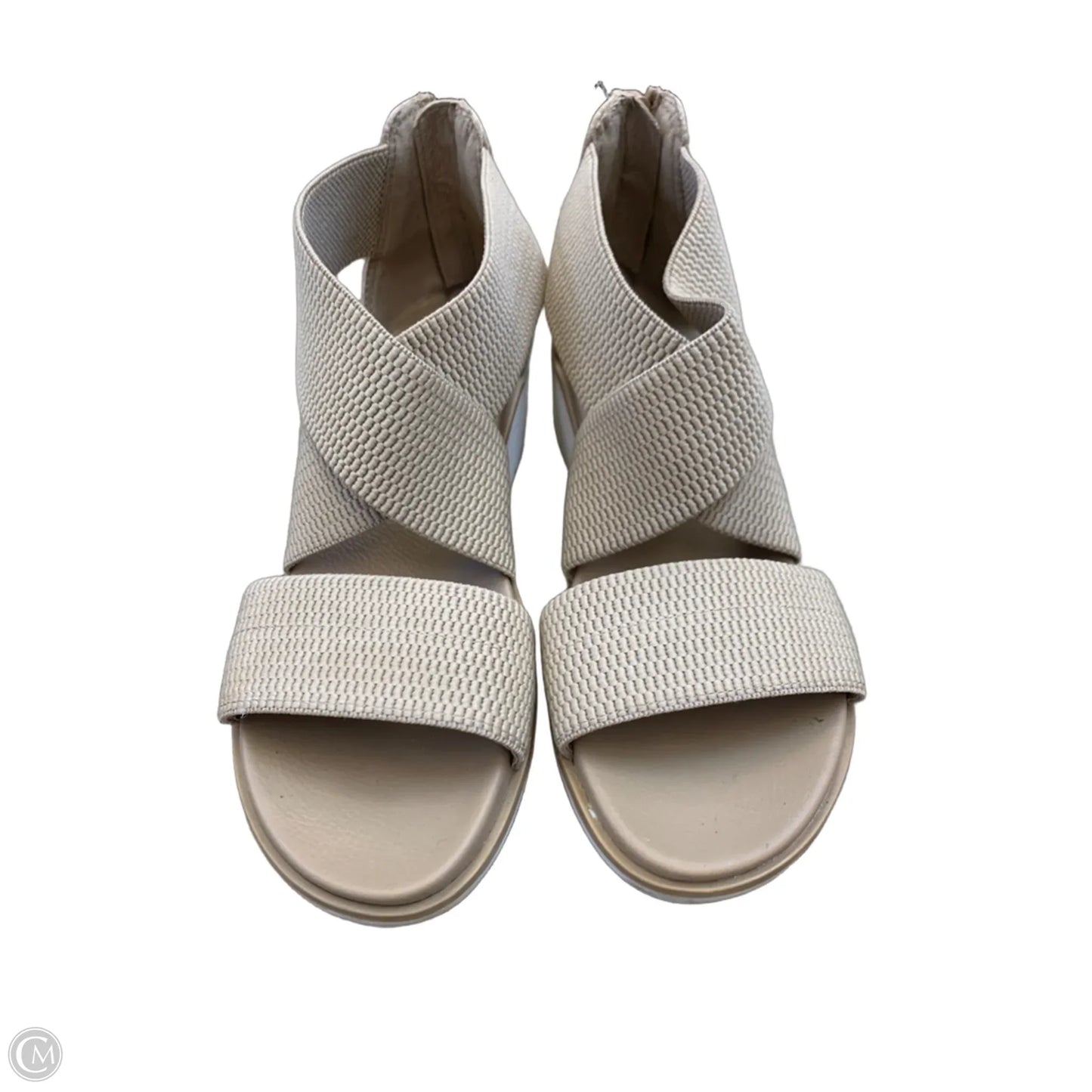 Shoes Heels Wedge By Mia In Beige, Size: 6.5