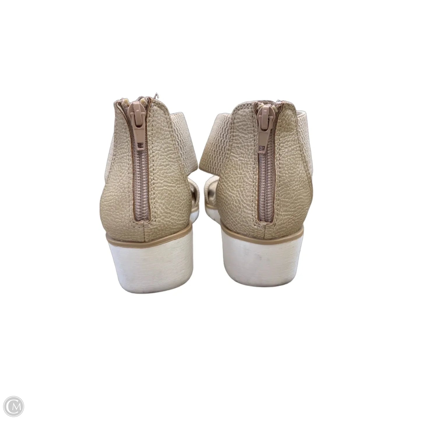 Shoes Heels Wedge By Mia In Beige, Size: 6.5