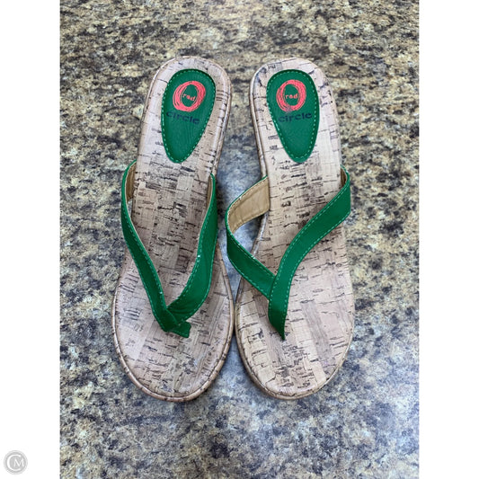 Shoes Heels Wedge By Clothes Mentor In Green, Size: 8.5