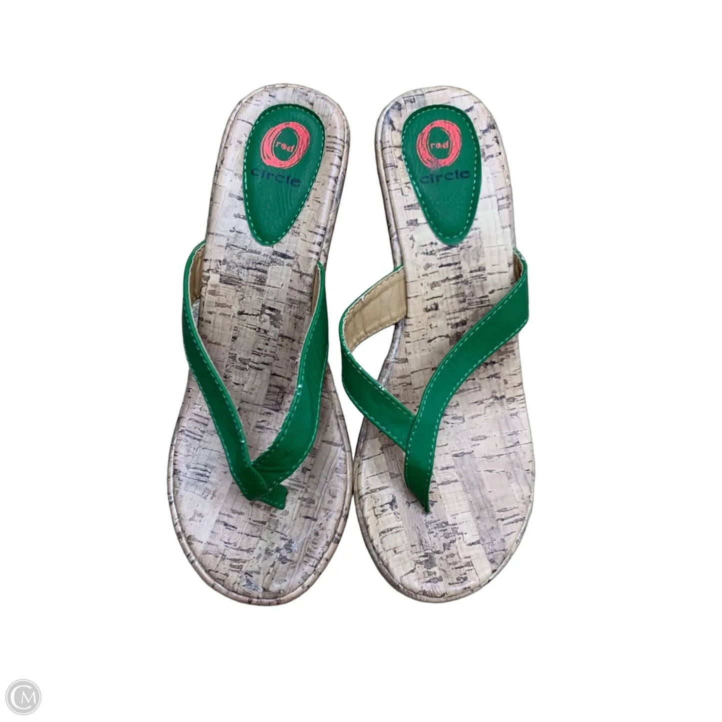 Shoes Heels Wedge By Clothes Mentor In Green, Size: 8.5