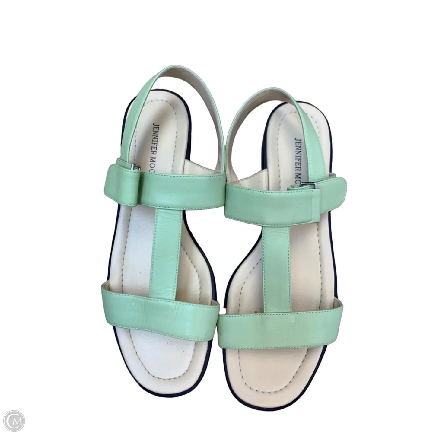 Sandals Flats By Jennifer Moore In Green, Size: 9