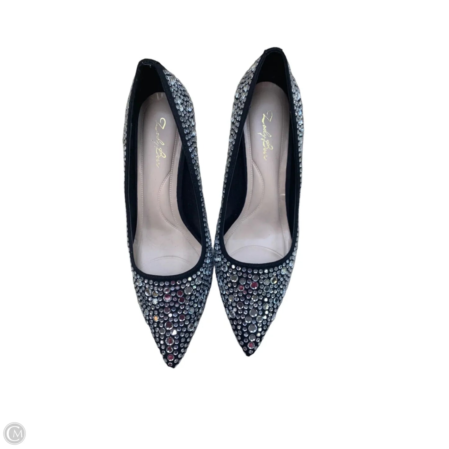 Shoes Heels Stiletto By Clothes Mentor In Black & Silver, Size: 8.5