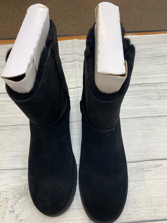 Black Boots Ankle Flats Ugg, Size 12