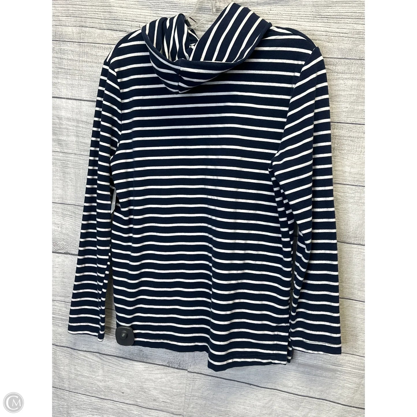 Athletic Sweatshirt Collar By Avon In Striped Pattern, Size: Xl