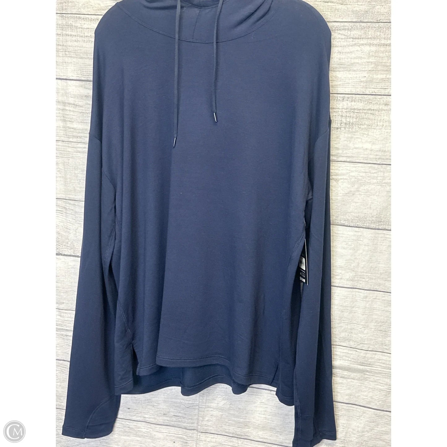 Sweatshirt Hoodie By Clothes Mentor In Navy, Size: Xl