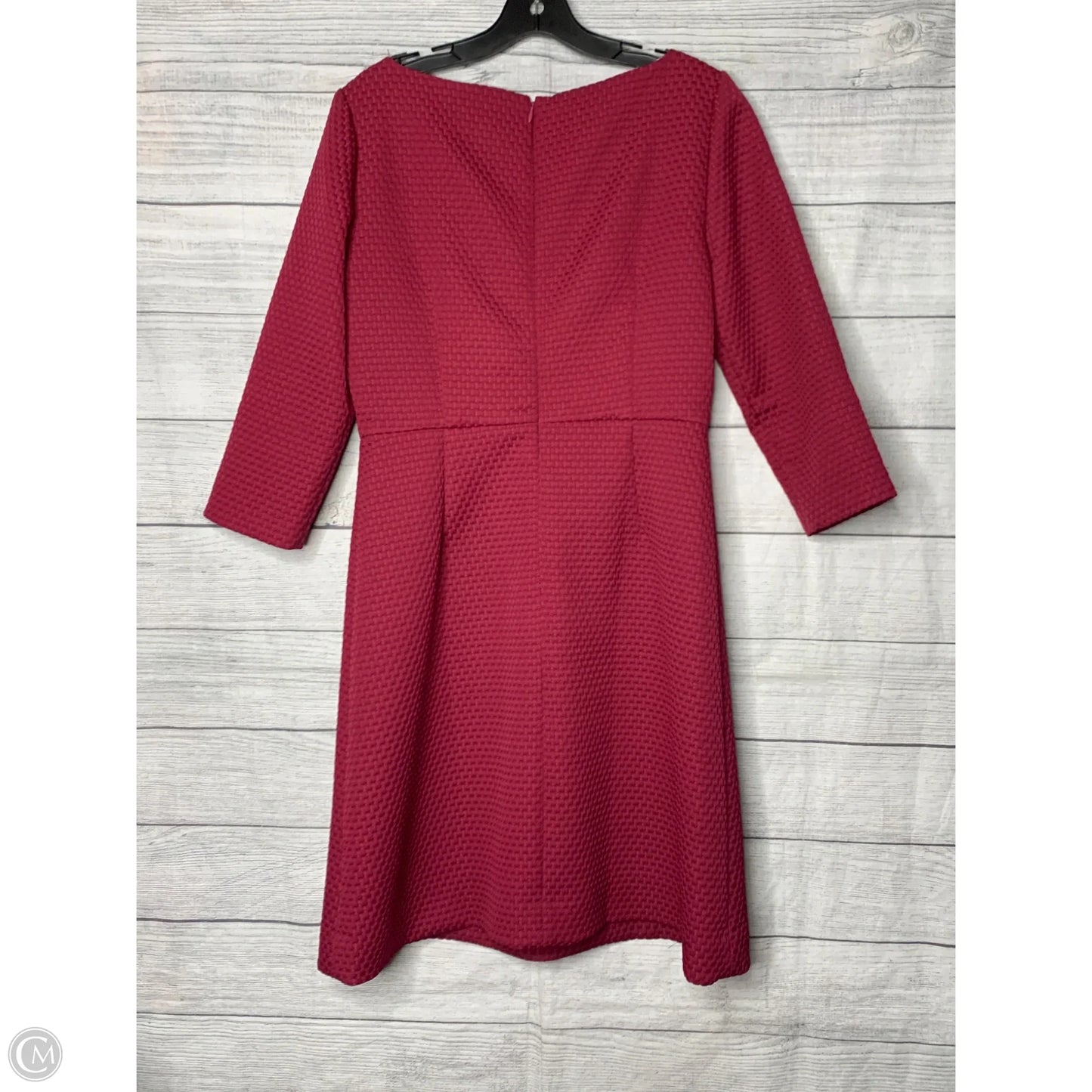 Dress Casual Midi By J. Crew In Maroon, Size: 10