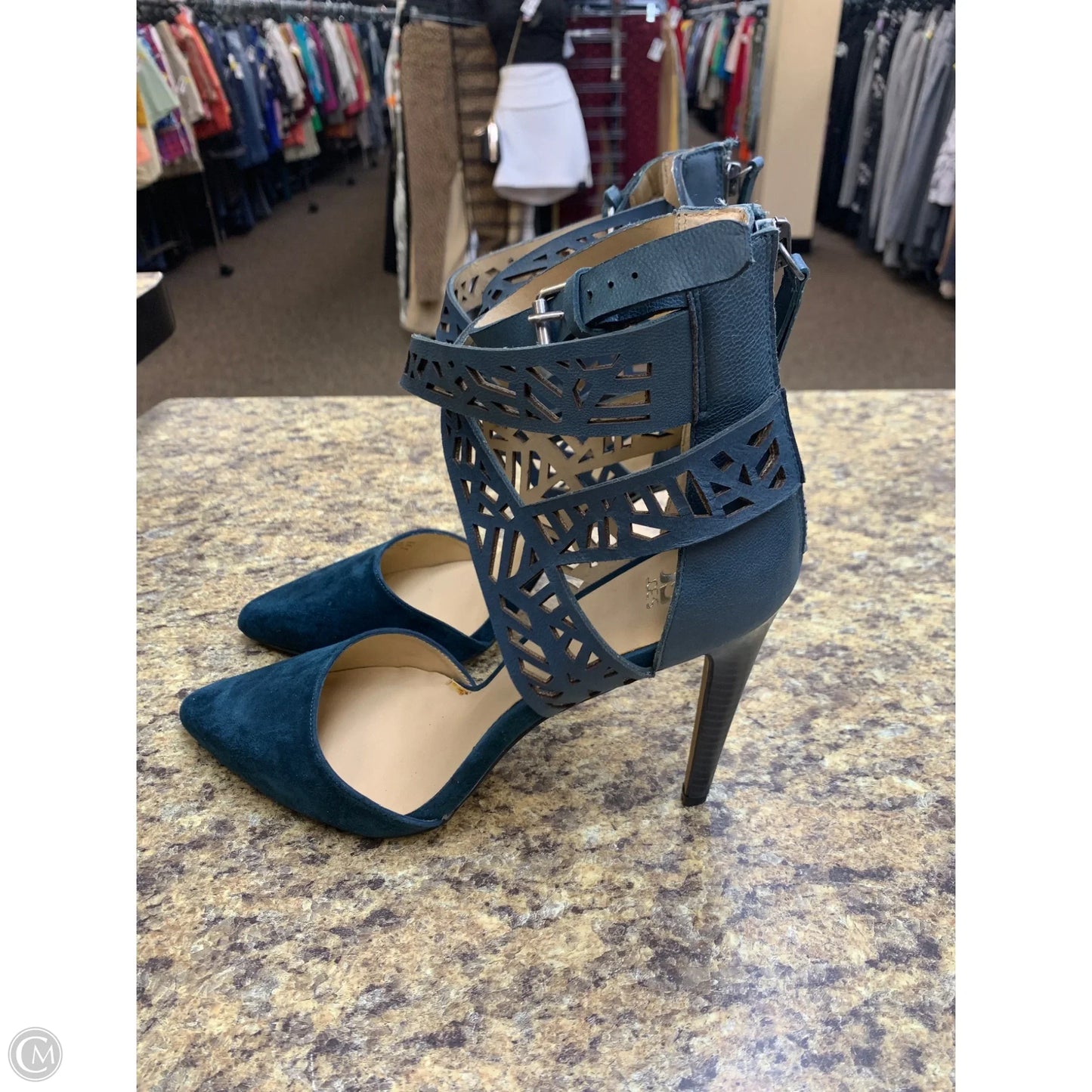 Shoes Heels Stiletto By Clothes Mentor In Blue, Size: 10