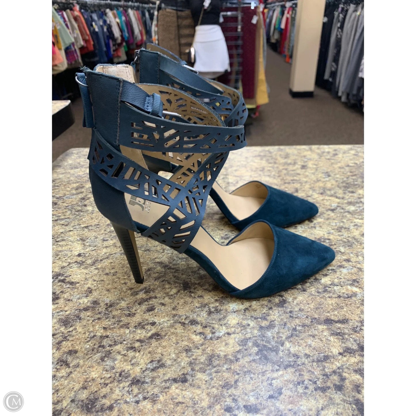 Shoes Heels Stiletto By Clothes Mentor In Blue, Size: 10