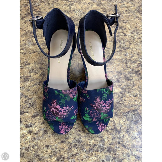 Shoes Heels Wedge By Marc Fisher In Floral Print, Size: 8