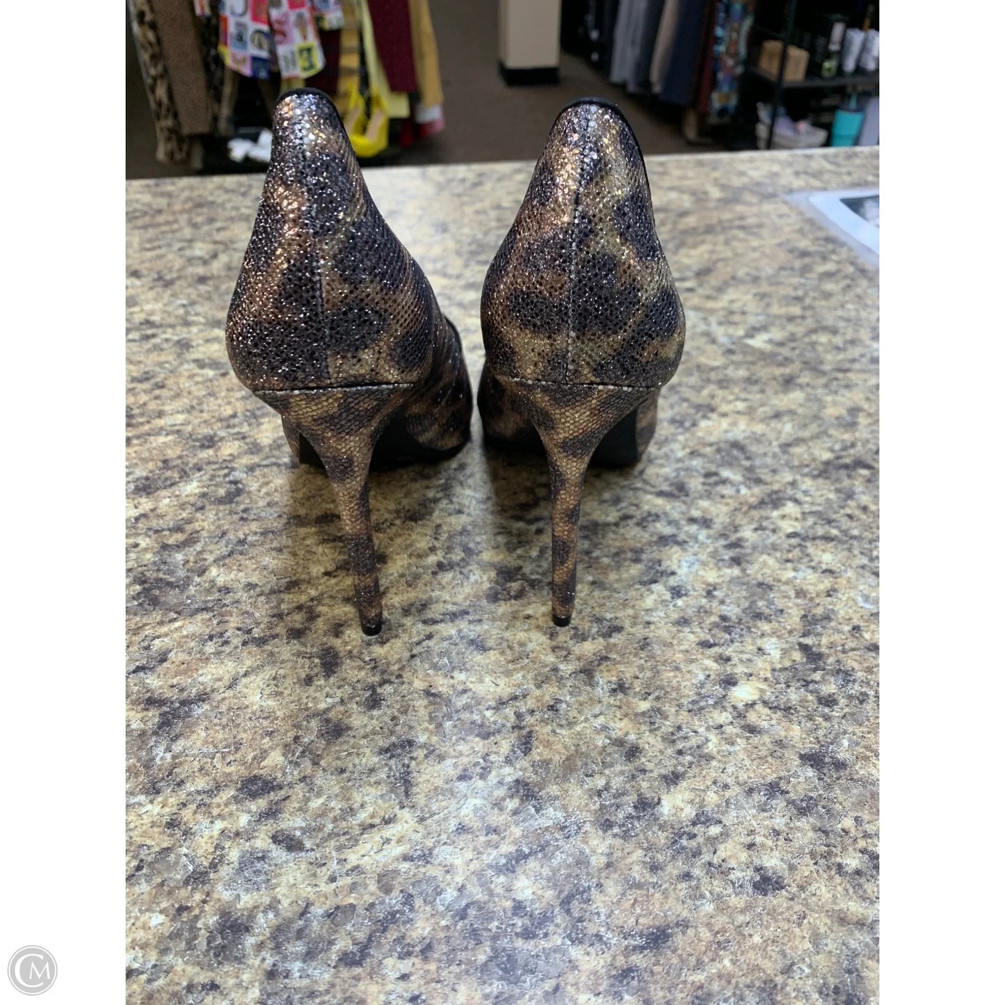 Shoes Heels Stiletto By Jessica Simpson In Animal Print, Size: 8