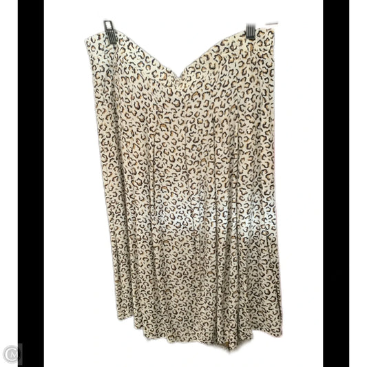 Skirt Midi By Chaus In Animal Print, Size: M