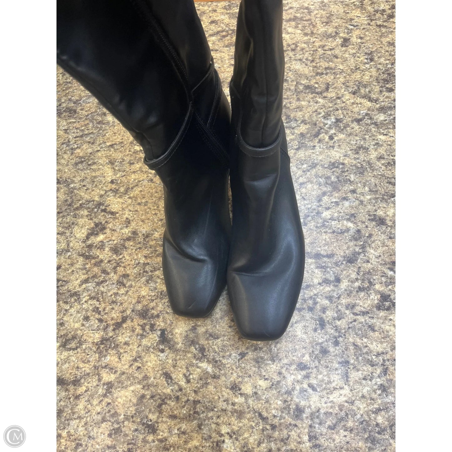 Boots Knee Heels By Liz Claiborne In Black, Size: 8.5