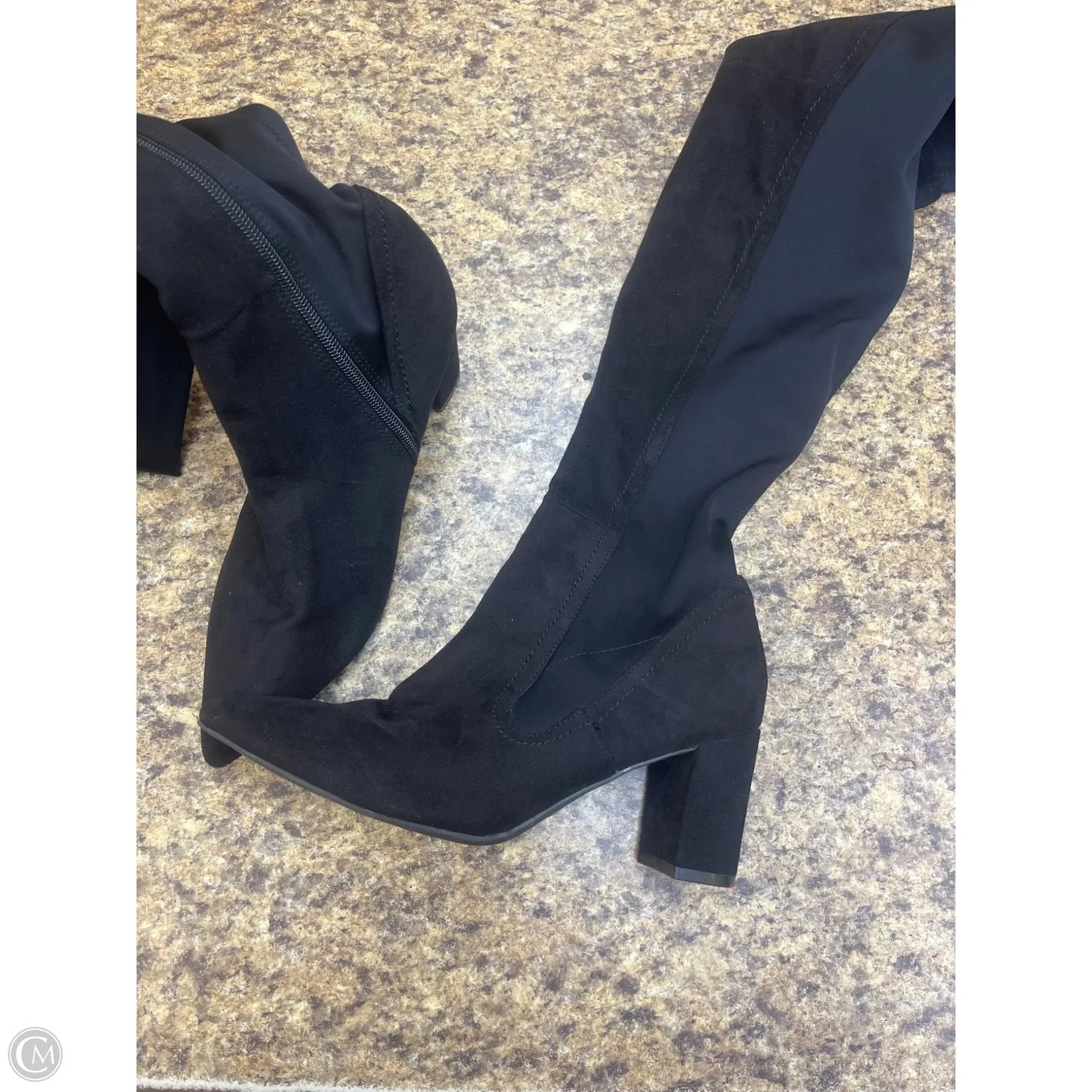 Boots Knee Heels By Wild Diva In Black, Size: 10