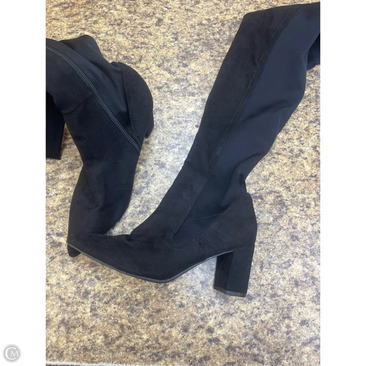 Boots Knee Heels By Wild Diva In Black, Size: 10