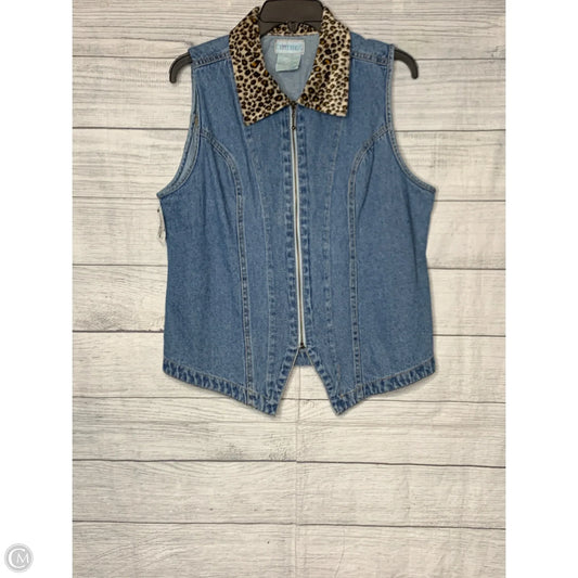 Vest Other By Clothes Mentor In Blue Denim, Size: M