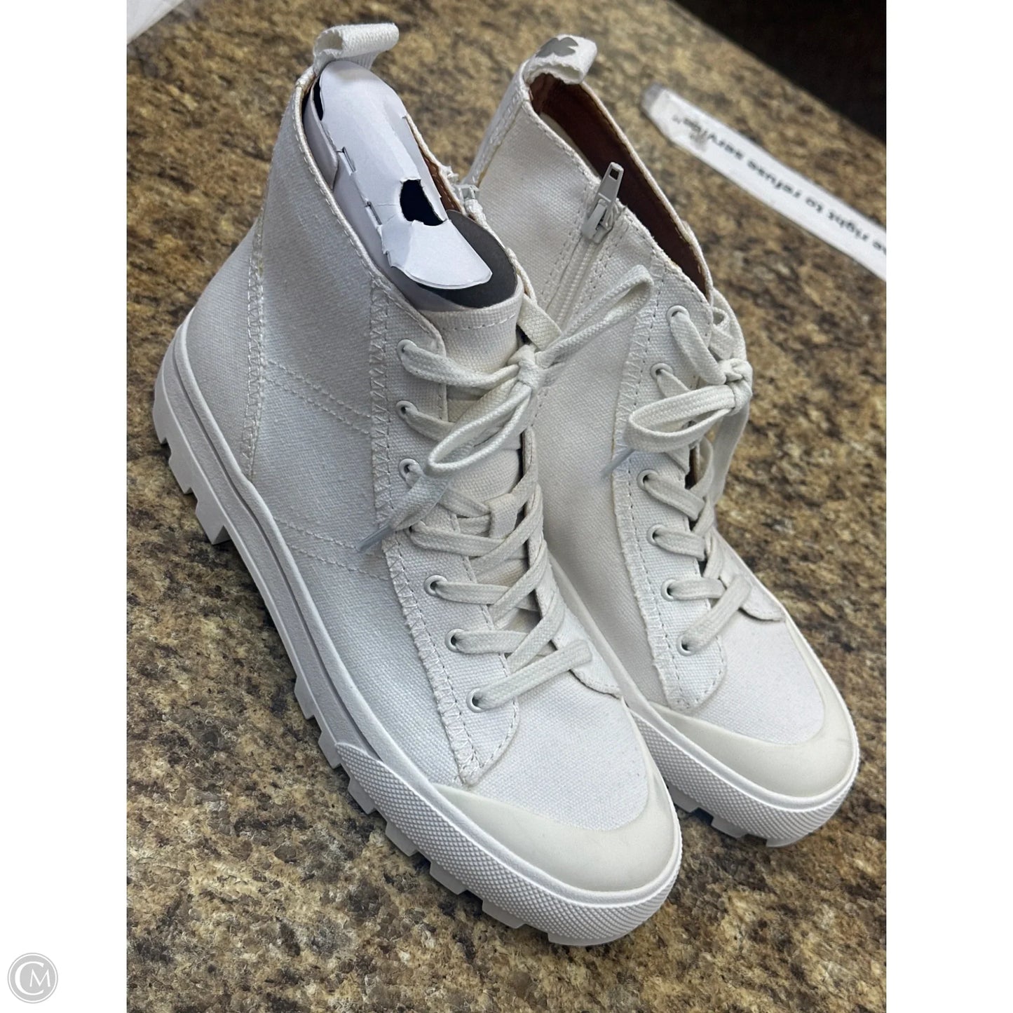 Boots Mid-calf Flats By Lucky Brand In Cream, Size: 8