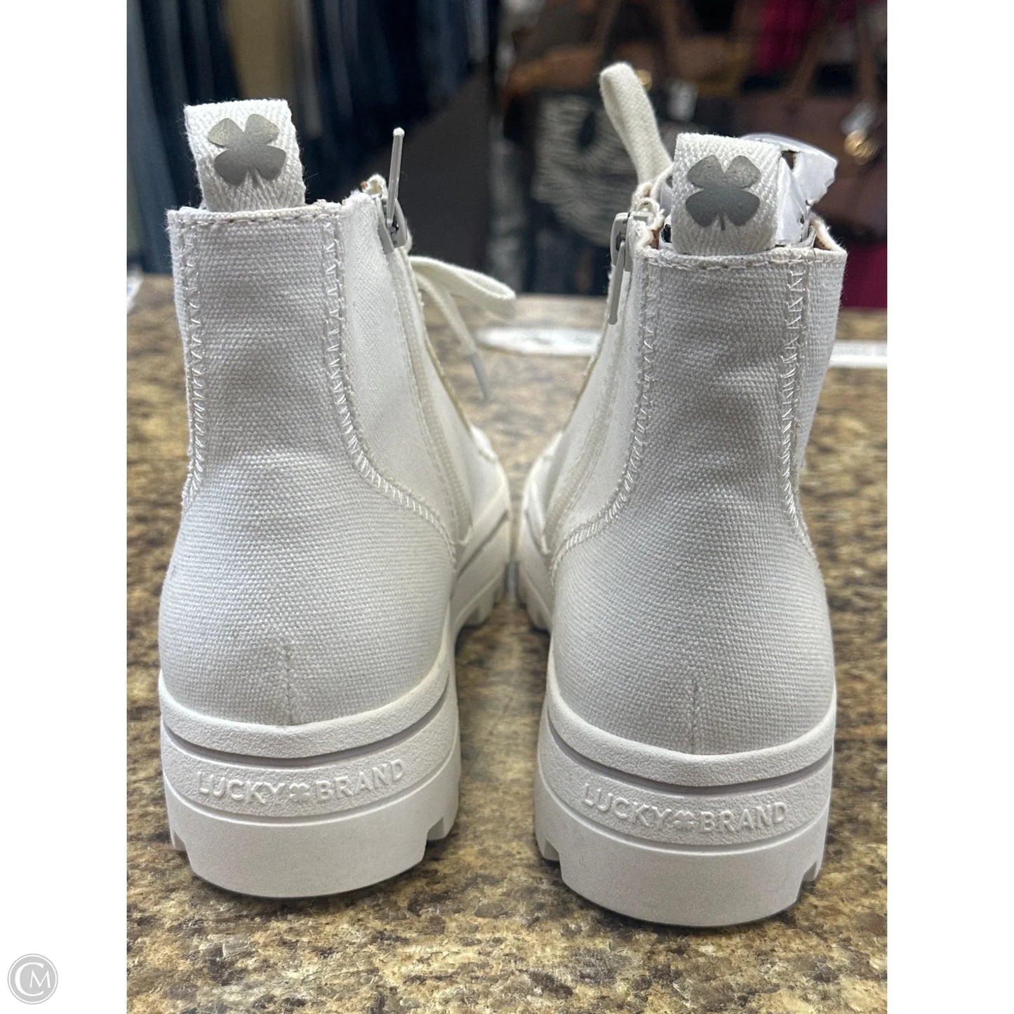 Boots Mid-calf Flats By Lucky Brand In Cream, Size: 8