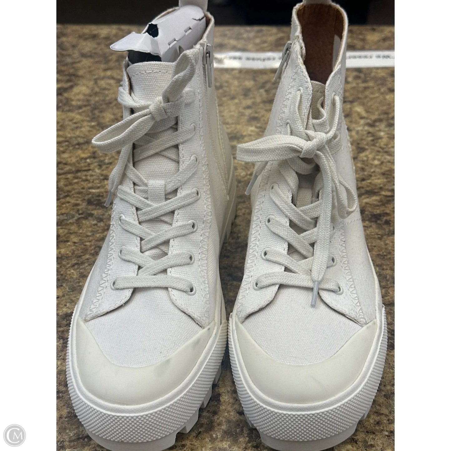 Boots Mid-calf Flats By Lucky Brand In Cream, Size: 8