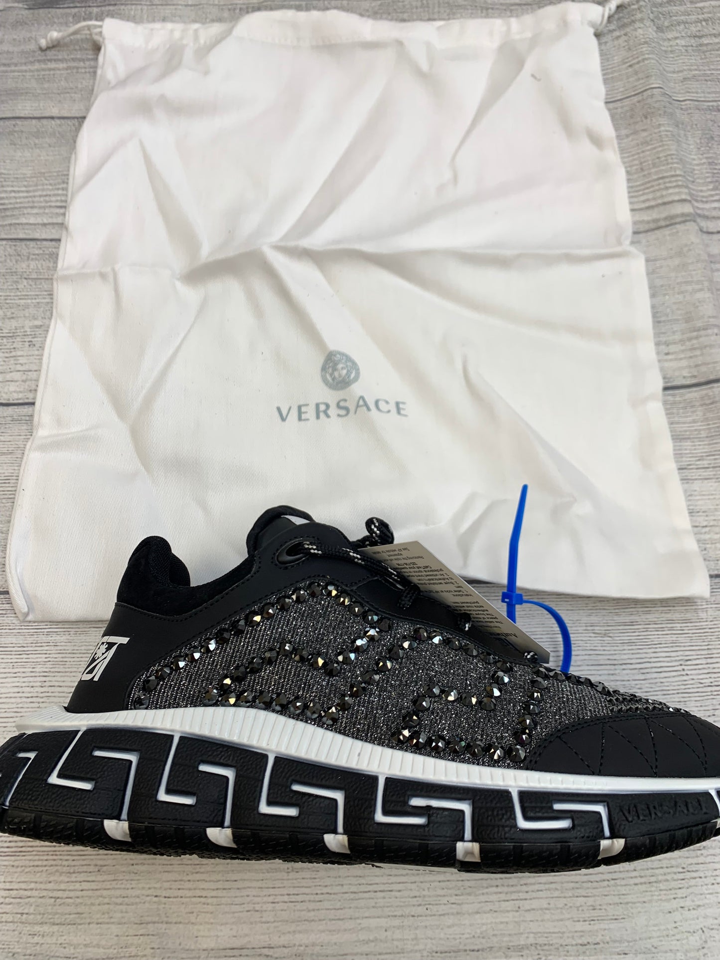 Black Shoes Designer Versace, Size 9.5