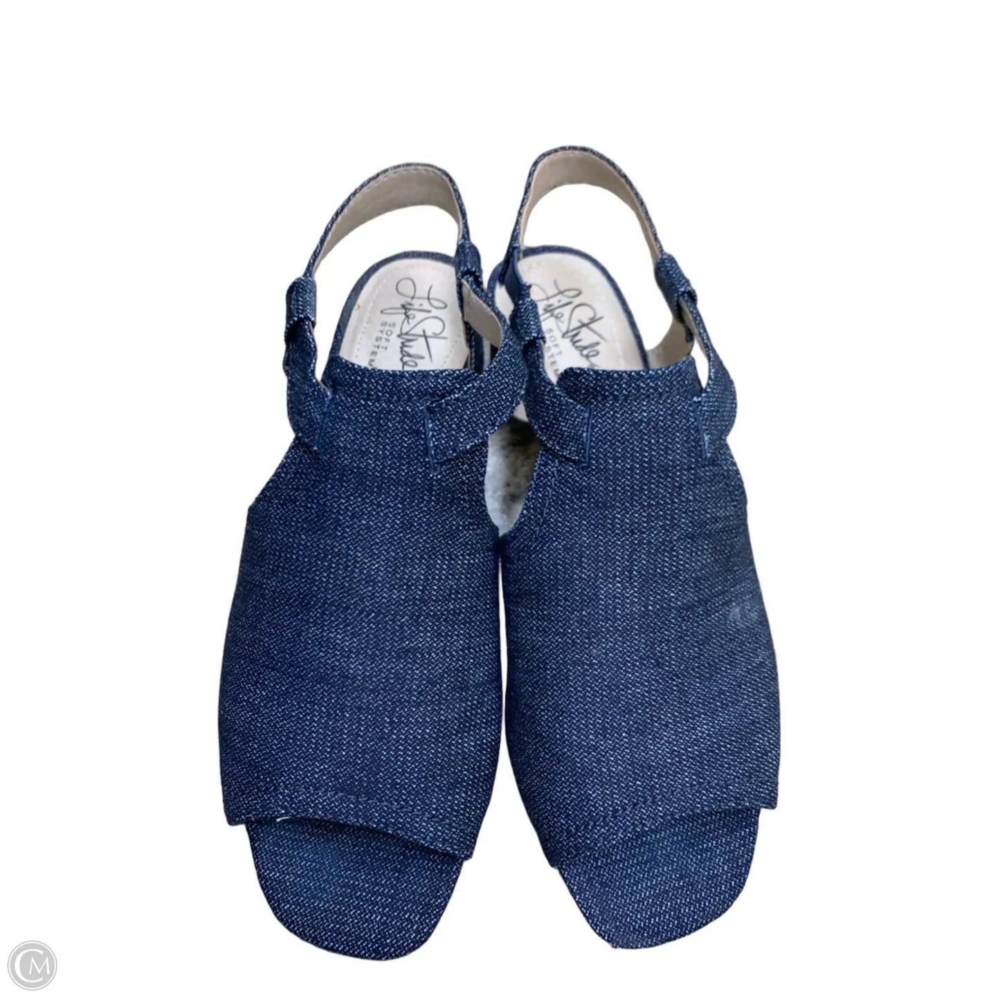 Shoes Heels Kitten By Life Stride In Blue, Size: 6.5