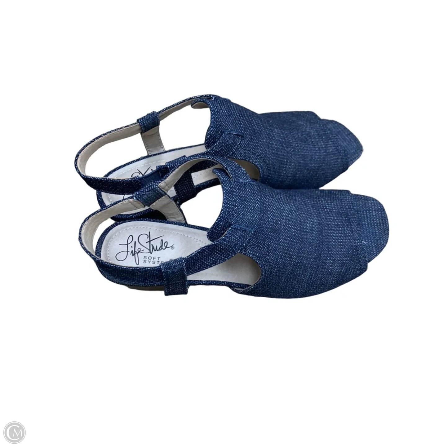 Shoes Heels Kitten By Life Stride In Blue, Size: 6.5