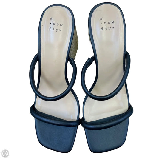 Shoes Heels Block By A New Day In Black & Tan, Size: 7.5