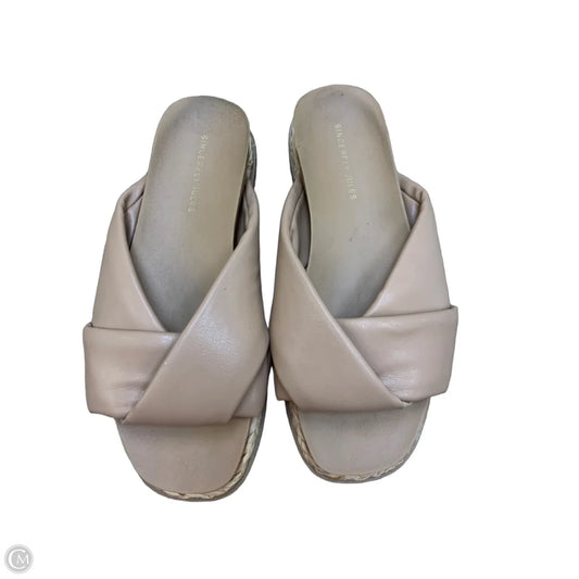 Sandals Flip Flops By Sincerely Jules In Tan, Size: 8