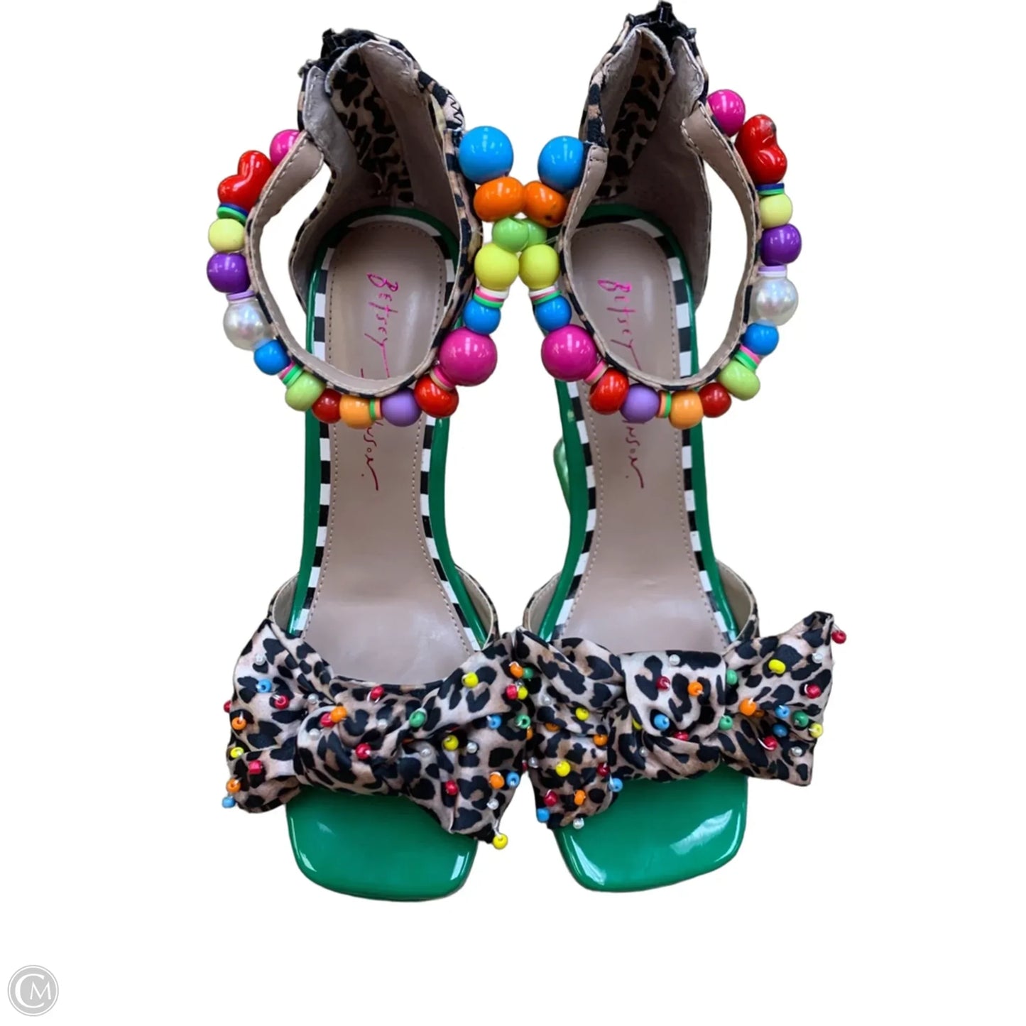 Shoes Heels Stiletto By Betsey Johnson In Animal Print, Size: 6.5