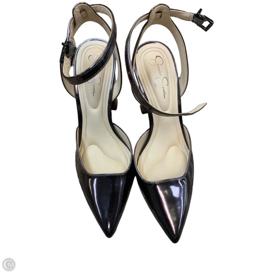 Shoes Heels Block By Jessica Simpson In Silver, Size: 6