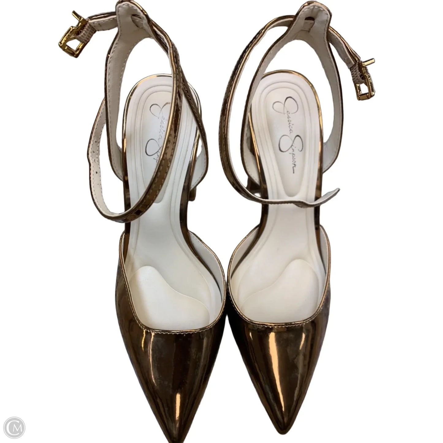 Shoes Heels Block By Jessica Simpson In Gold, Size: 6