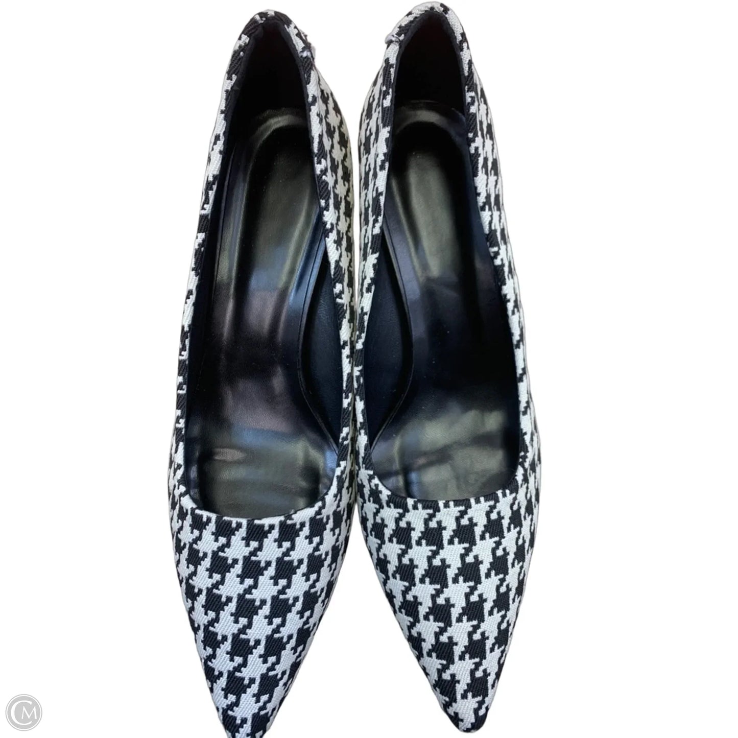 Shoes Heels Kitten By Clothes Mentor In Black & White, Size: 9