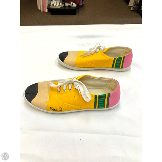 Shoes Athletic By Cmf In Yellow, Size: 10