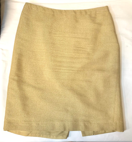 Skirt Mini & Short By New York And Co In Gold, Size: 2