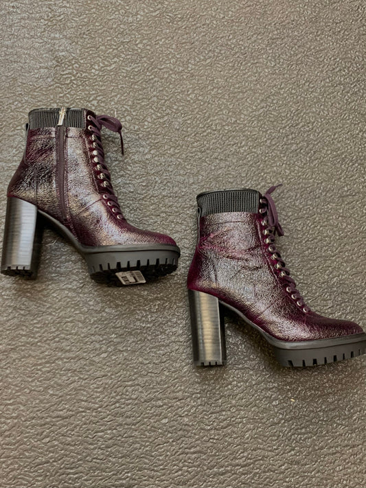 Boots Leather By Vince Camuto In Purple, Size: 8